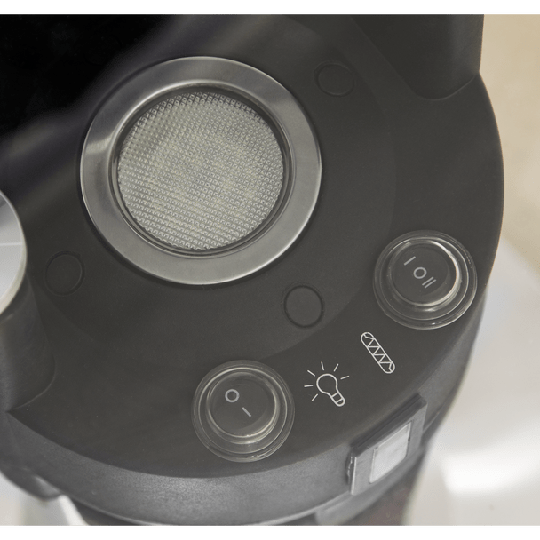 Sealey DG62 │ Dellonda Bistro Table with 1200W Heater, 65cm, Black/Stainless Steel