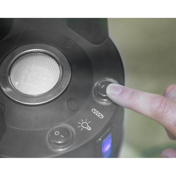 Sealey DG62 │ Dellonda Bistro Table with 1200W Heater, 65cm, Black/Stainless Steel