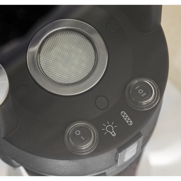 Sealey DG63 │ Dellonda Bistro Table with 1600W Heater, 95cm, Black/Stainless Steel