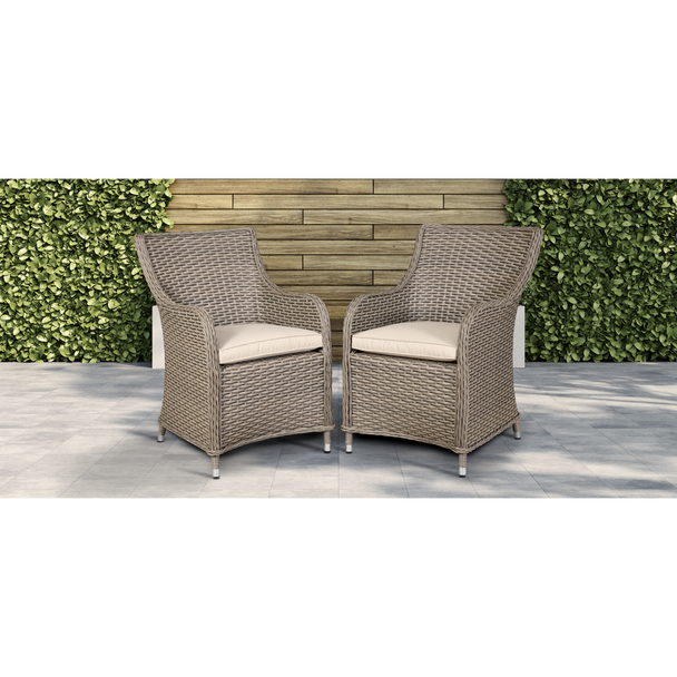 Sealey DG64 │ Dellonda Chester Rattan Wicker Outdoor Garden Dining Chairs 2pc