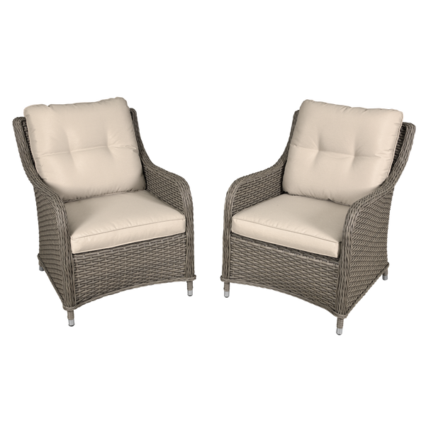 Sealey DG69 │ Dellonda Chester Rattan Wicker Outdoor Armchairs 2pc