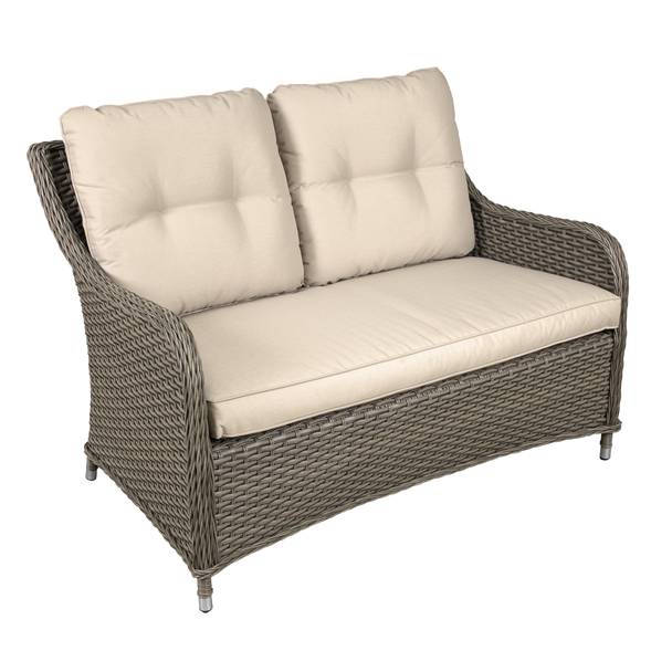 Sealey DG70 │Dellonda Chester Rattan Wicker Outdoor 2-Seater Sofa