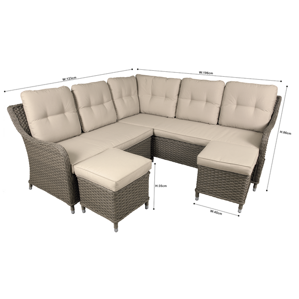 Sealey DG72 │ Dellonda Chester Rattan Wicker Outdoor Furniture