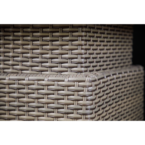 Sealey DG73 │ Dellonda Chester Rattan Wicker Adjustable-Height Outdoor Dining Table