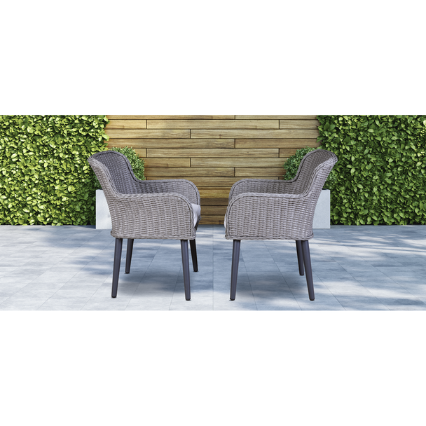 Sealey DG76 │ Dellonda Buxton Rattan Wicker Outdoor Chairs Set 2pc