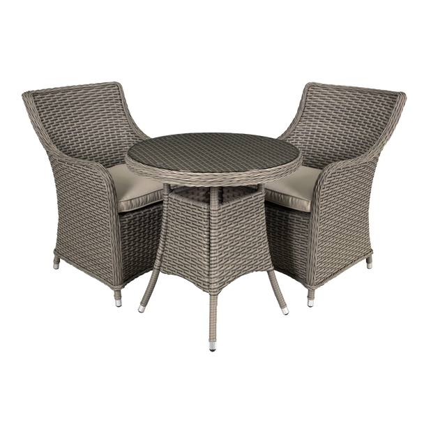 Sealey DG85 │ Dellonda Chester Rattan Wicker Outdoor Dining Set with Tempered Glass Tabletop 7pc