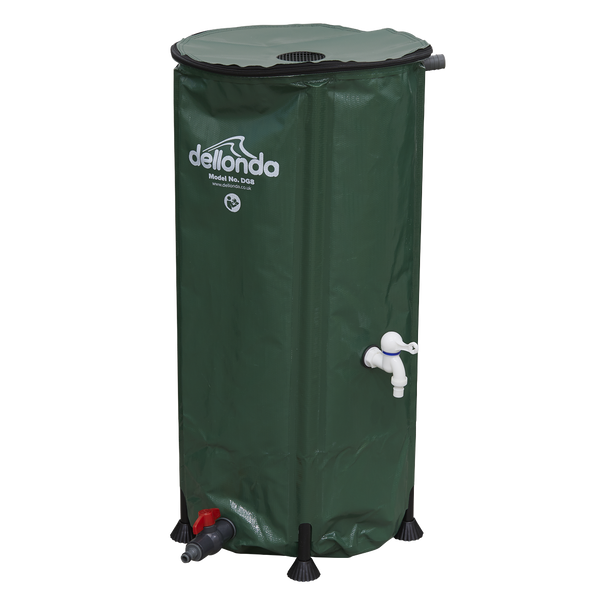 Sealey DG8 │ Dellonda Collapsible PVC Garden Water Butt with Zipped Lid & Drain Tap 100L
