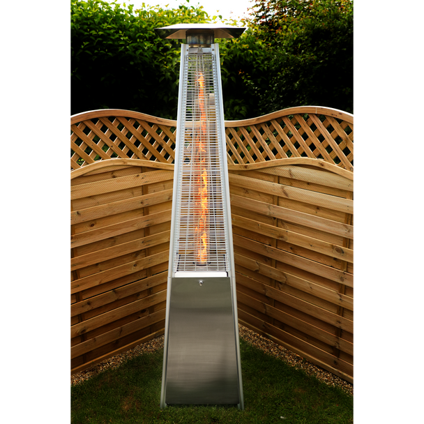 Sealey DG99  │ Dellonda 13kW Pyramid Gas Patio Heater 13kW Commercial/Garden Use - Stainless Steel