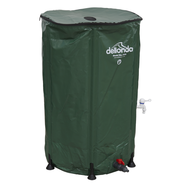 Sealey DG9 │ Dellonda Collapsible PVC Garden Water Butt with Zipped Lid & Drain Tap 250L