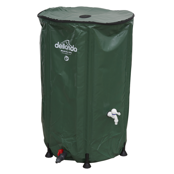Sealey DG9 │ Dellonda Collapsible PVC Garden Water Butt with Zipped Lid & Drain Tap 250L