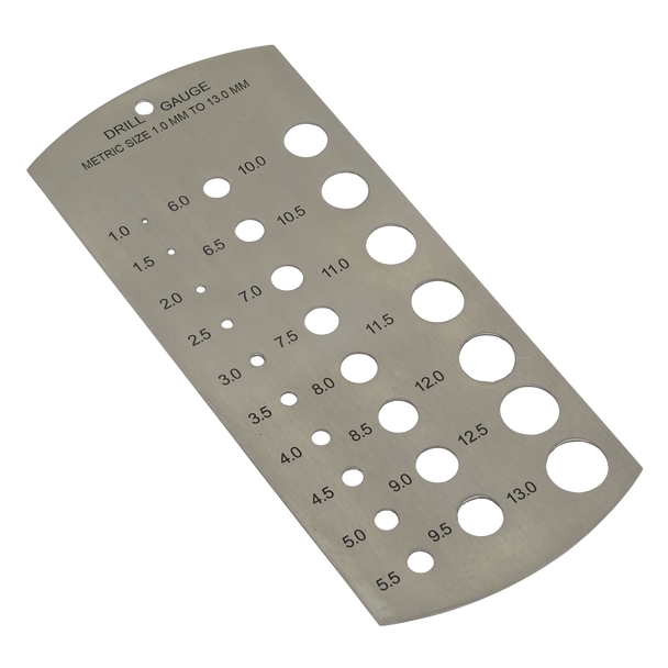 Sealey DGM1 │ Metric Drill Gauge 1-13mm