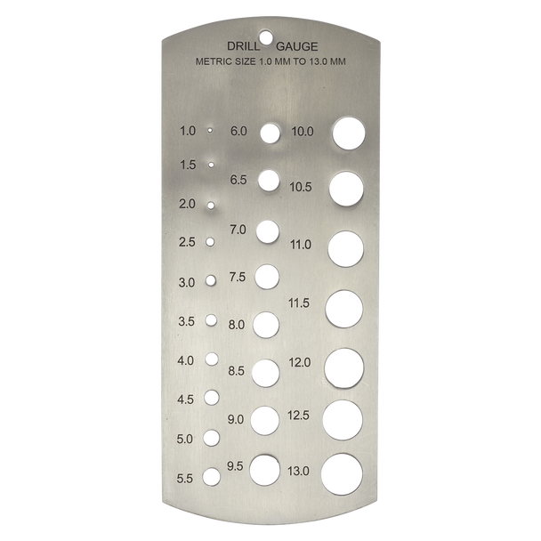 Sealey DGM1 │ Metric Drill Gauge 1-13mm