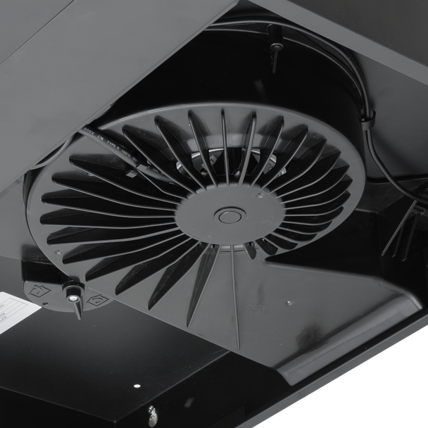 Sealey DH107 │ Baridi Visor Cooker Hood Extractor Fan 60cm - Black