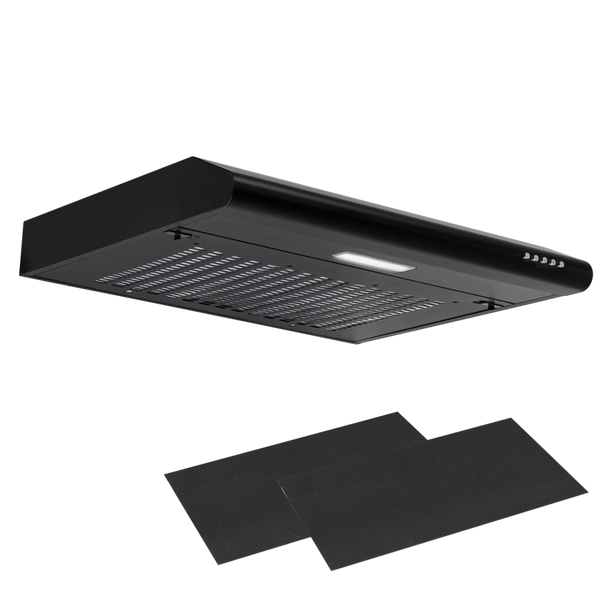 Sealey DH107 │ Baridi Visor Cooker Hood Extractor Fan 60cm - Black