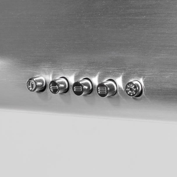 Sealey DH108 │ Baridi Visor Cooker Hood Extractor Fan 60cm - Stainless Steel