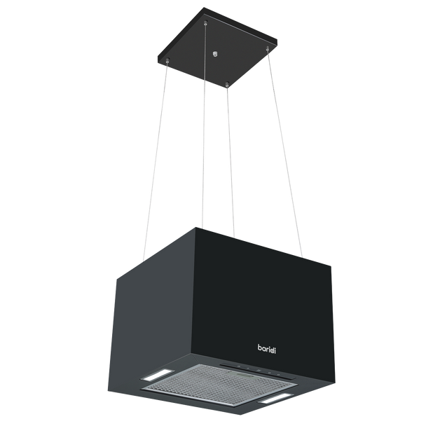 Sealey DH109 │ Baridi Square Island Cooker Hood 40cm - Black