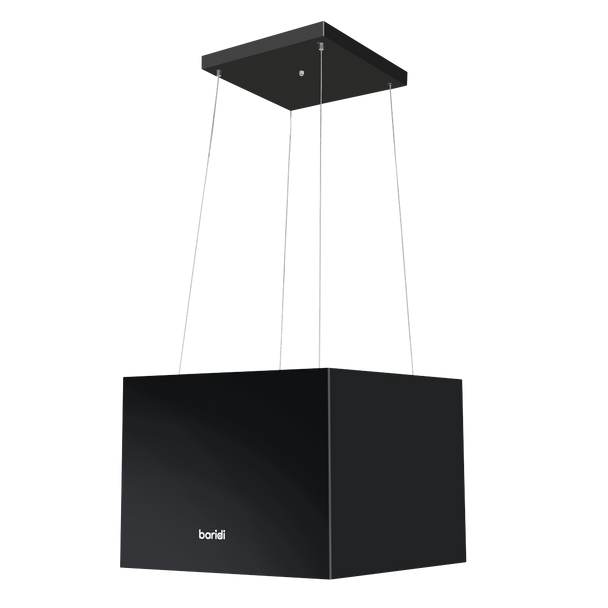 Sealey DH109 │ Baridi Square Island Cooker Hood 40cm - Black