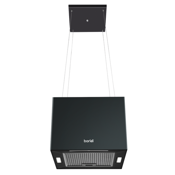 Sealey DH109 │ Baridi Square Island Cooker Hood 40cm - Black