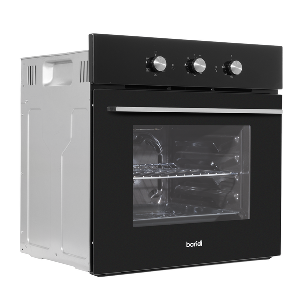 Sealey DH110 │ Baridi Built-In 5-Function Fan Assisted Oven with Timer 60cm, 55L Capacity - Black