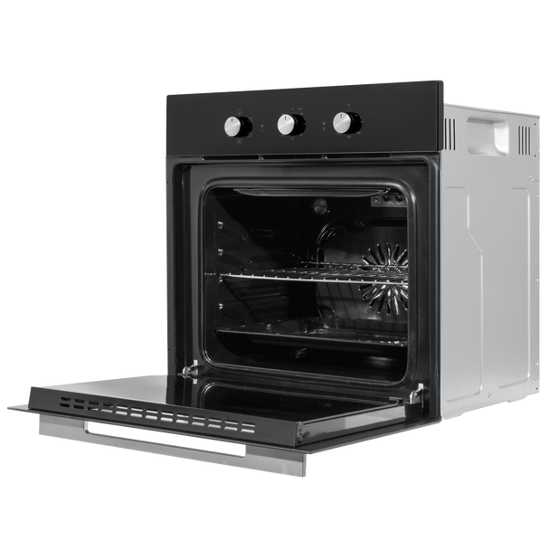 Sealey DH110 │ Baridi Built-In 5-Function Fan Assisted Oven with Timer 60cm, 55L Capacity - Black