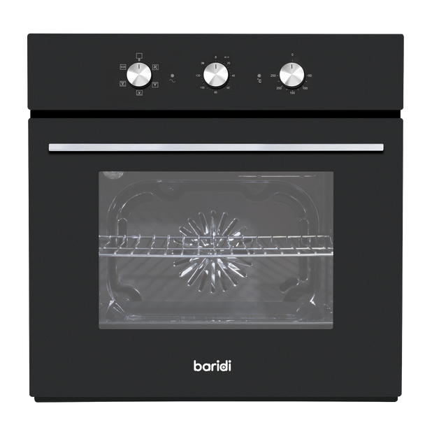 Sealey DH110 │ Baridi Built-In 5-Function Fan Assisted Oven with Timer 60cm, 55L Capacity - Black