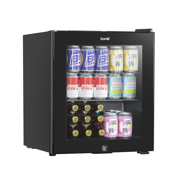 Sealey DH12 │ Baridi Mini Tabletop Beer & Drinks Fridge 50L Capacity - Black