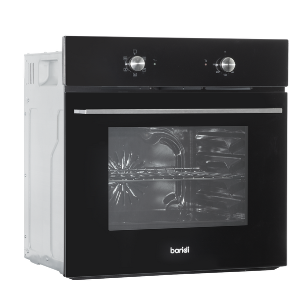 Sealey DH124 │ Baridi Integrated Fan-Assisted Electric Oven 60cm 55L Capacity - Black
