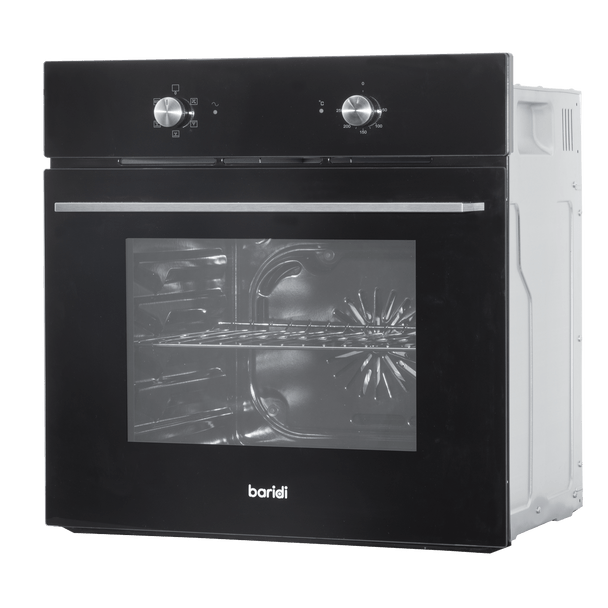 Sealey DH124 │ Baridi Integrated Fan-Assisted Electric Oven 60cm 55L Capacity - Black