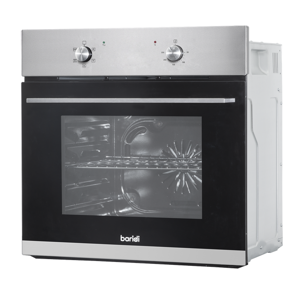 Sealey DH125 │ Baridi Integrated Fan-Assisted Electric Oven 60cm 55L Capacity - Black/Stainless Steel