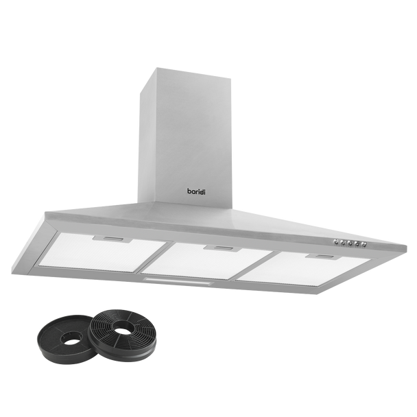 Sealey DH127 │ Baridi Cooker Hood with Carbon Filters 90cm - Stainless Steel