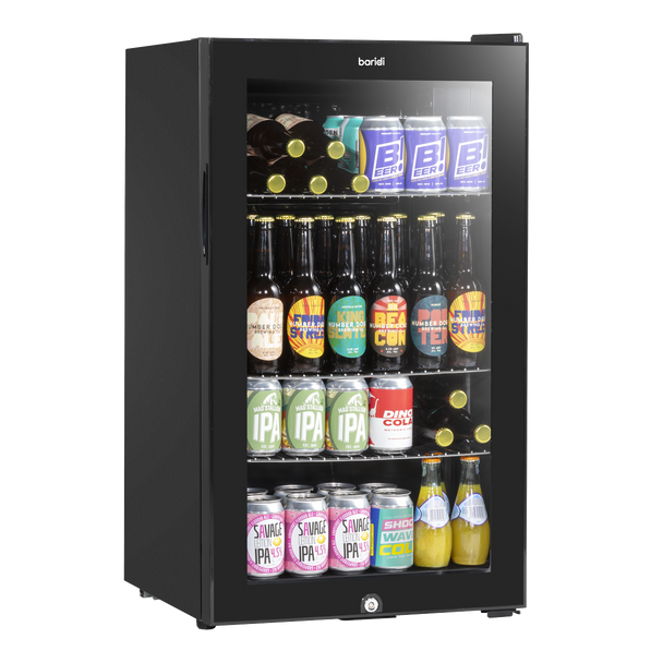 Sealey DH13 │ Baridi Wine, Beer & Drinks Fridge 85L Capacity - Black