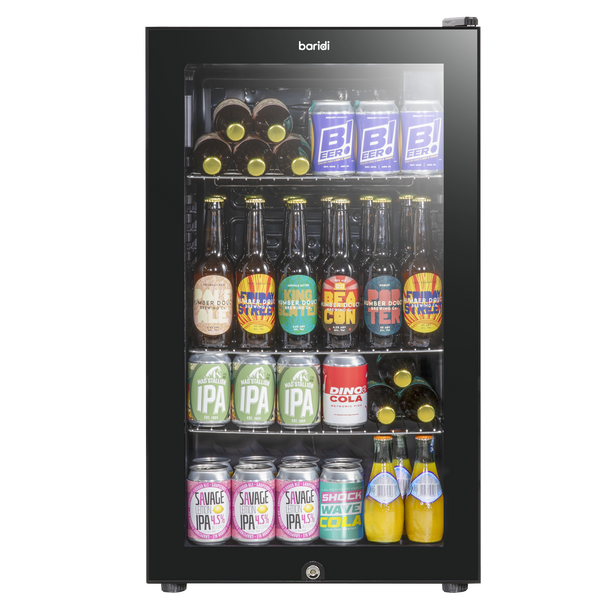 Sealey DH13 │ Baridi Wine, Beer & Drinks Fridge 85L Capacity - Black