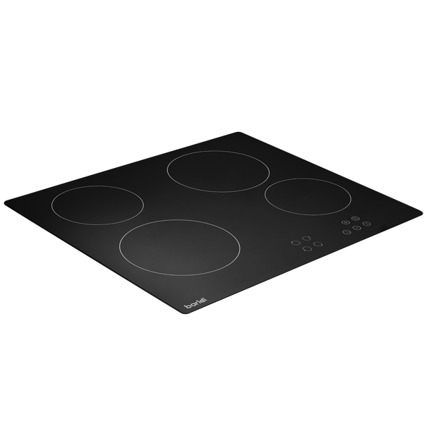 Sealey DH131 │ Baridi Integrated Ceramic Hob with 4 Cooking Zones 60cm - Black Glass