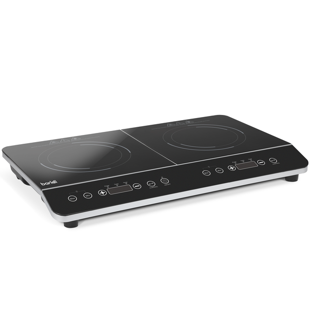 Sealey DH146 │ Baridi Portable Induction Hob with 2 Cooking Zones 60 x 36 x 6.5cm - Black