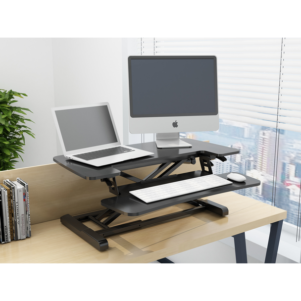 Sealey DH14 │ Dellonda 71cm Adjustable-Height Standing Desk Riser 15kg Capacity