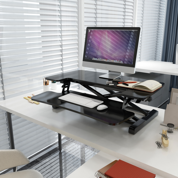 Sealey DH14 │ Dellonda 71cm Adjustable-Height Standing Desk Riser 15kg Capacity