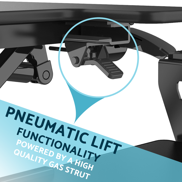 Sealey DH14 │ Dellonda 71cm Adjustable-Height Standing Desk Riser 15kg Capacity