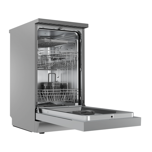 Sealey DH166 │ Baridi Slimline Freestanding Dishwasher 45cm Wide 10 Place Settings - Silver