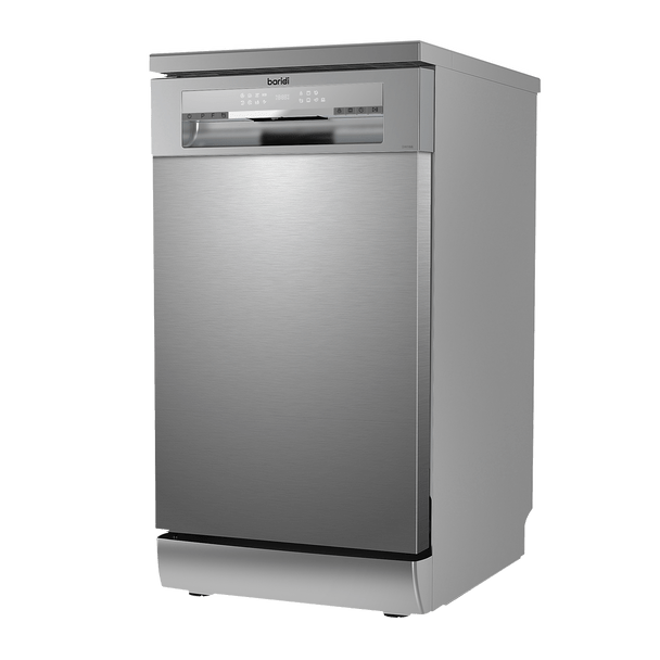 Sealey DH166 │ Baridi Slimline Freestanding Dishwasher 45cm Wide 10 Place Settings - Silver