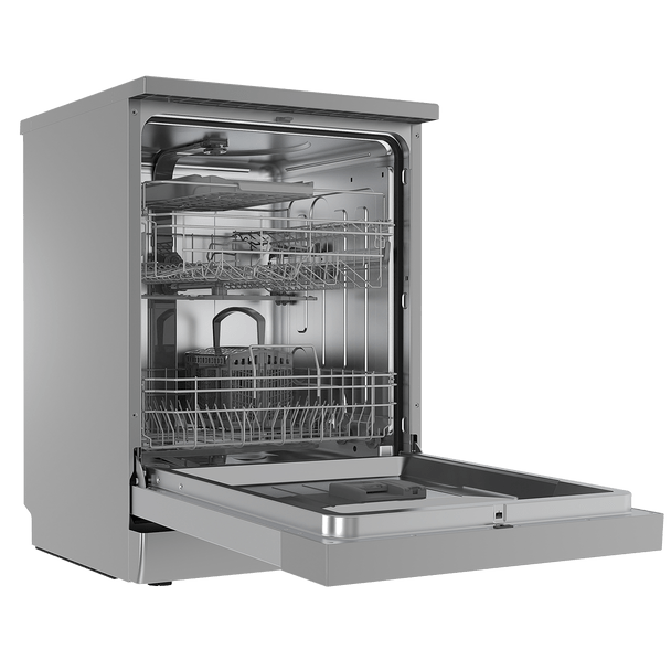 Sealey DH167 │ Baridi Regular Sized Freestanding Dishwasher 60cm Wide 14 Place Settings - Silver