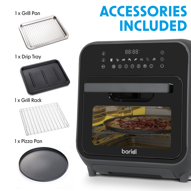 Sealey DH171 │ Baridi Steam Air Fryer Oven 15L Capacity