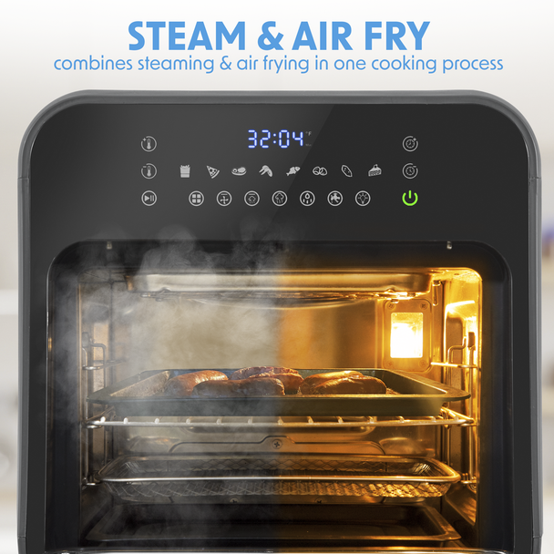 Sealey DH171 │ Baridi Steam Air Fryer Oven 15L Capacity