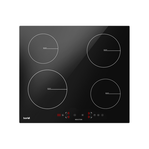 Sealey DH177 │ Baridi Integrated Induction Hob with 4 Cooking Zones 60cm 2800W Output