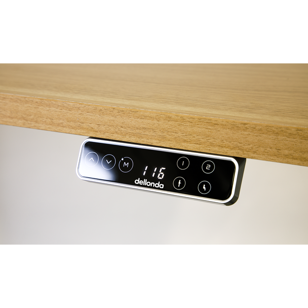 Sealey DH18 │ Dellonda Single Motor Ultra-Quiet Adjustable-Height Desk Frame with Digital Control Panel 70kg Capacity - Black