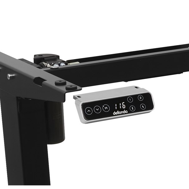 Sealey DH18 │ Dellonda Single Motor Ultra-Quiet Adjustable-Height Desk Frame with Digital Control Panel 70kg Capacity - Black