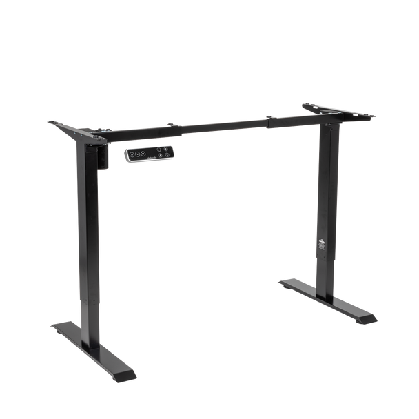 Sealey DH18 │ Dellonda Single Motor Ultra-Quiet Adjustable-Height Desk Frame with Digital Control Panel 70kg Capacity - Black