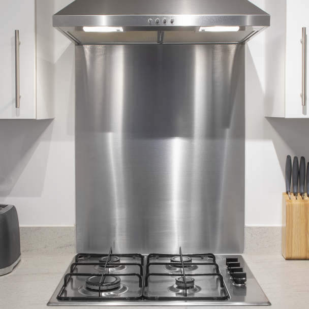 Sealey DH193 │ Baridi Splashback for Cooker Hoods 60 x 75cm - Stainless Steel