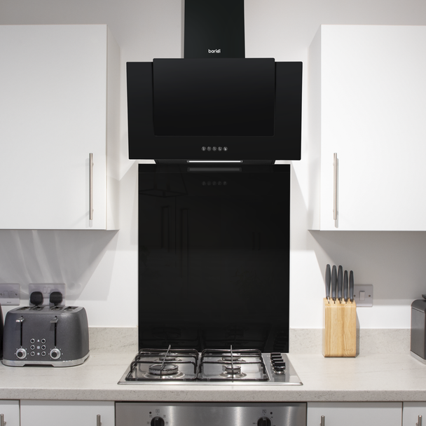 Sealey DH194 │ Baridi Splashback for Cooker Hoods 60 x 75cm - Black