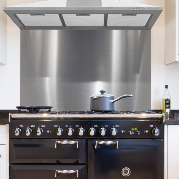 Sealey DH195 │ Baridi Splashback for Cooker Hoods 90 x 75cm - Stainless Steel