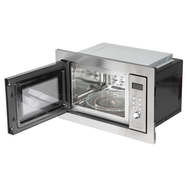 Sealey DH197 │ Baridi Integrated Microwave Oven with Grill 25L Capacity 900W - Stainless Steel